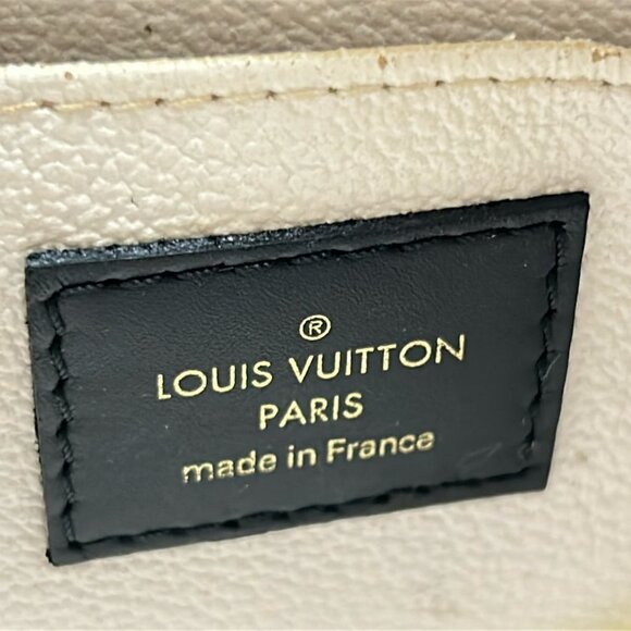 Auth LOUIS VUITTON Pochette Cosmetic M45475 Creme carame LV Craft - Picture 7 of 7